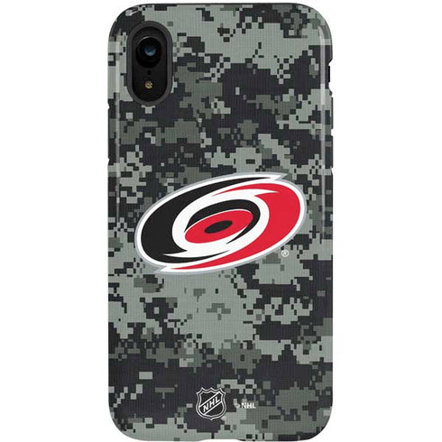 NHL Carolina Hurricanes Camo iPhone XR Pro Case