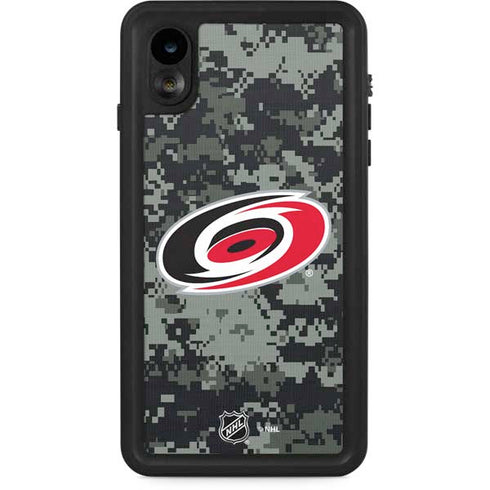 NHL Carolina Hurricanes Camo iPhone XR Waterproof Case