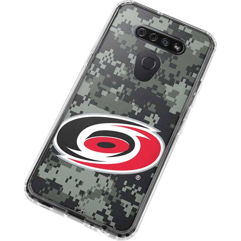 NHL Carolina Hurricanes Camo LG K51/Q51 Clear Case
