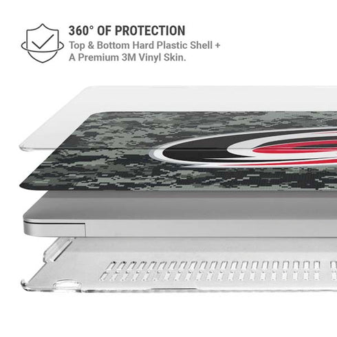 NHL Carolina Hurricanes Camo MacBook Air 13in M1 (2021) Case plus Skin