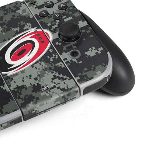 NHL Carolina Hurricanes Camo Nintendo Switch OLED (2021) Skin