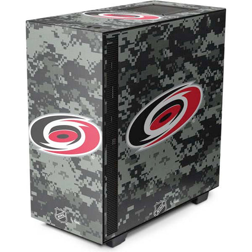 NHL Carolina Hurricanes Camo NZXT H510 Compact ATX Mid-Tower Case Skin