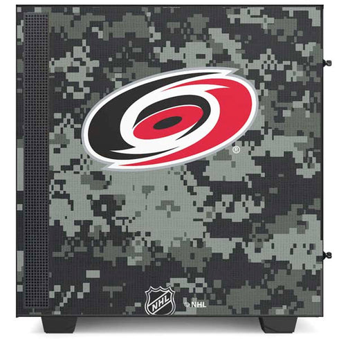 NHL Carolina Hurricanes Camo NZXT H510 Compact ATX Mid-Tower Case Skin