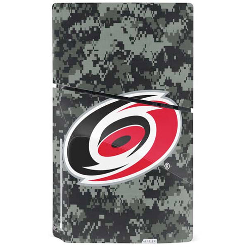 NHL Carolina Hurricanes Camo PS5 Slim Disk Console Skin