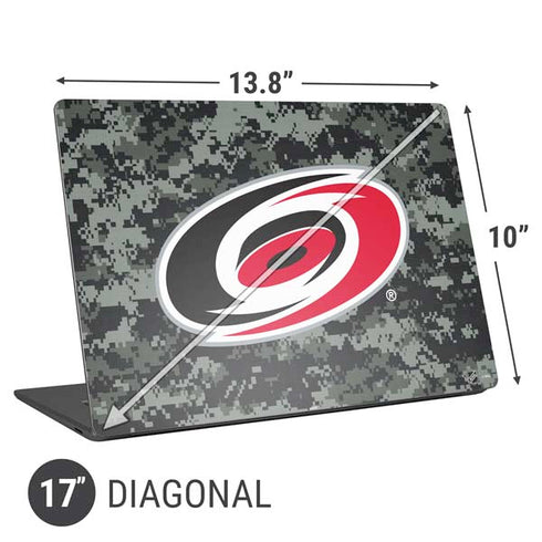 NHL Carolina Hurricanes Camo Universal Laptop 17in (13.8 x 10in) Skin