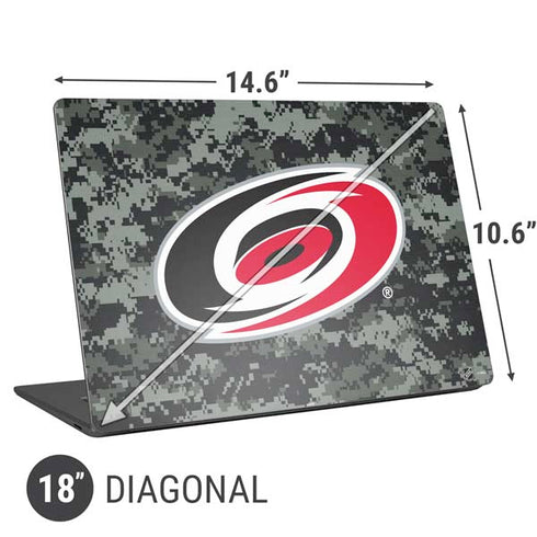 NHL Carolina Hurricanes Camo Universal Laptop 18in (14.6 x 10.6in) Skin