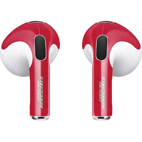 NHL Carolina Hurricanes Distressed Apple AirPods (3rd Gen 2021) Skin