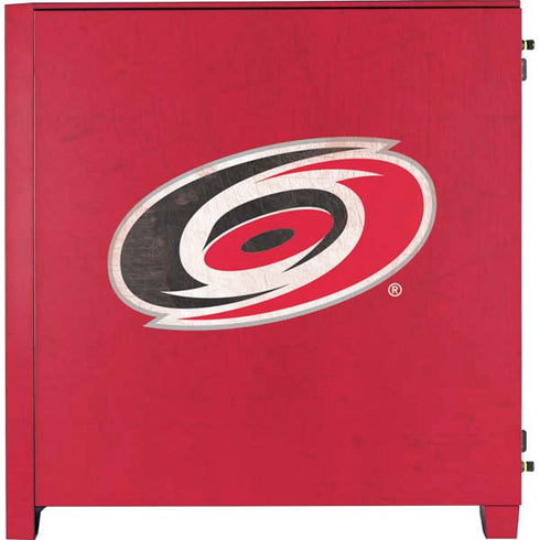 NHL Carolina Hurricanes Distressed Corsair 4000D Tempered Glass Mid-Tower ATX Case Skin