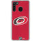NHL Carolina Hurricanes Distressed Galaxy A21 Clear Case