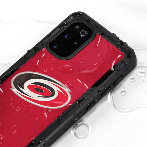 NHL Carolina Hurricanes Distressed Galaxy S20 Plus Waterproof Case