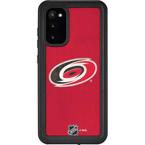 NHL Carolina Hurricanes Distressed Galaxy S20 Waterproof Case