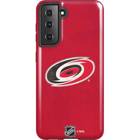 NHL Carolina Hurricanes Distressed Galaxy S21 5G Pro Case