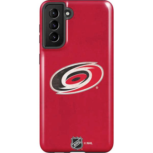 NHL Carolina Hurricanes Distressed Galaxy S21 Plus 5G Pro Case