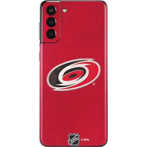 NHL Carolina Hurricanes Distressed Galaxy S21 Plus 5G Skin