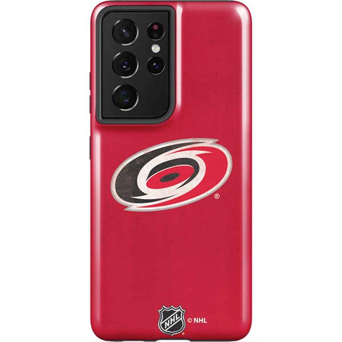 NHL Carolina Hurricanes Distressed Galaxy S21 Ultra 5G Pro Case