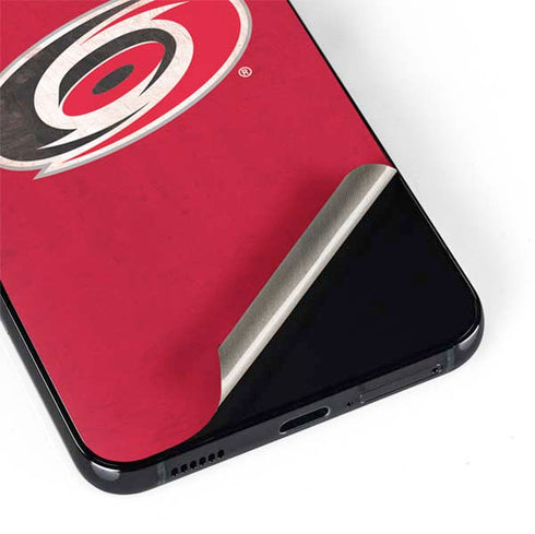 NHL Carolina Hurricanes Distressed Galaxy S22 Skin
