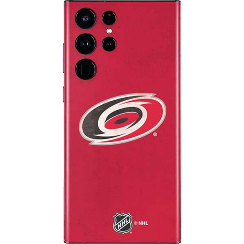 NHL Carolina Hurricanes Distressed Galaxy S22 Ultra Skin