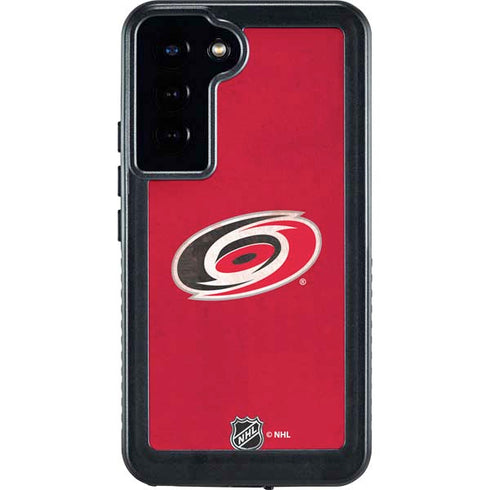 NHL Carolina Hurricanes Distressed Galaxy S23 Plus Waterproof Case