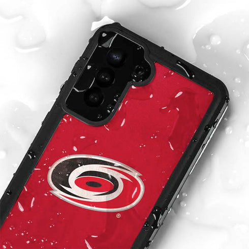 NHL Carolina Hurricanes Distressed Galaxy S23 Plus Waterproof Case