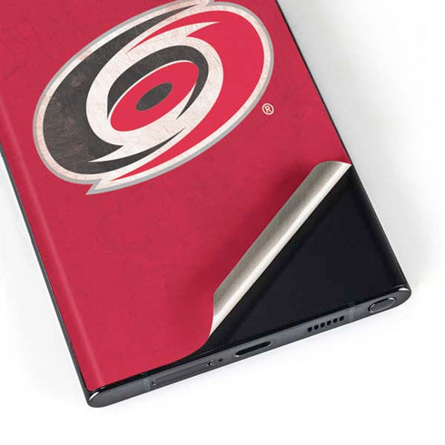 NHL Carolina Hurricanes Distressed Galaxy S23 Ultra Skin