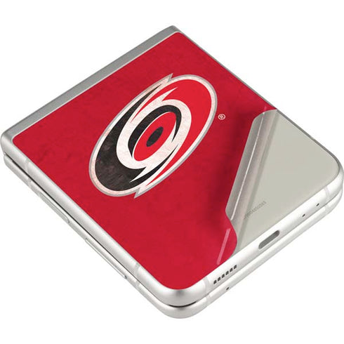 NHL Carolina Hurricanes Distressed Galaxy Z Flip3 5G Skin
