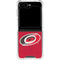 NHL Carolina Hurricanes Distressed Galaxy Z Flip5 5G Clear Case