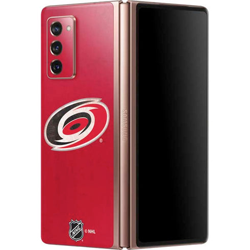NHL Carolina Hurricanes Distressed Galaxy Z Fold2 5G Skin