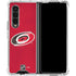 NHL Carolina Hurricanes Distressed Galaxy Z Fold4 5G Clear Case