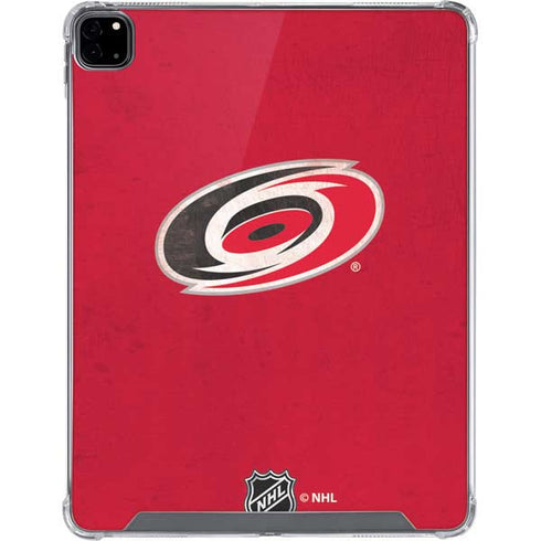 NHL Carolina Hurricanes Distressed iPad Pro 12.9in (2020) Clear Case