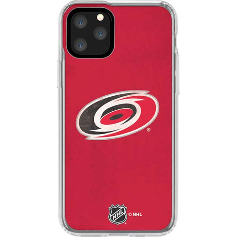 NHL Carolina Hurricanes Distressed iPhone 11 Pro Clear Case