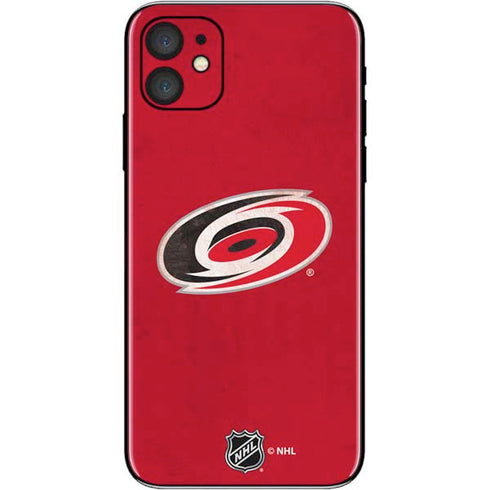 NHL Carolina Hurricanes Distressed iPhone 11 Skin