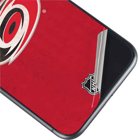 NHL Carolina Hurricanes Distressed iPhone 11 Skin