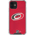 NHL Carolina Hurricanes Distressed iPhone 12 Mini Clear Case