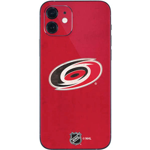 NHL Carolina Hurricanes Distressed iPhone 12 Mini Skin