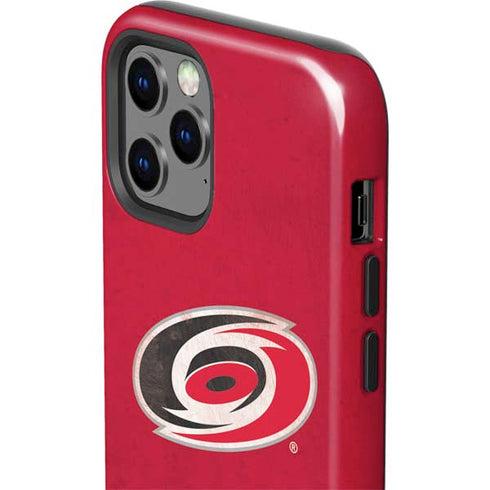 NHL Carolina Hurricanes Distressed iPhone 12 Pro Max Impact Case