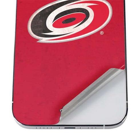 NHL Carolina Hurricanes Distressed iPhone 12 Pro Skin