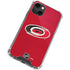 NHL Carolina Hurricanes Distressed iPhone 13 Mini Clear Case
