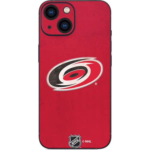 NHL Carolina Hurricanes Distressed iPhone 13 Mini Skin