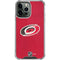 NHL Carolina Hurricanes Distressed iPhone 13 Pro Max Clear Case