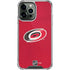 NHL Carolina Hurricanes Distressed iPhone 13 Pro Max Clear Case
