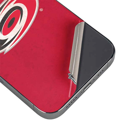 NHL Carolina Hurricanes Distressed iPhone 13 Pro Max Skin