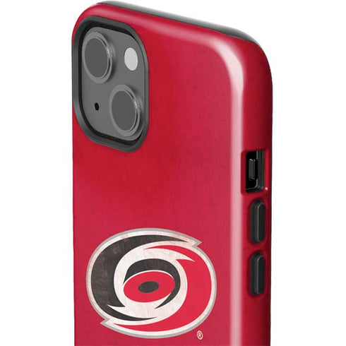 NHL Carolina Hurricanes Distressed iPhone 15 Plus Impact Case