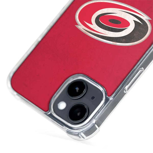 NHL Carolina Hurricanes Distressed iPhone 15 MagSafe Case