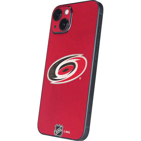 NHL Carolina Hurricanes Distressed iPhone 15 Plus Skin