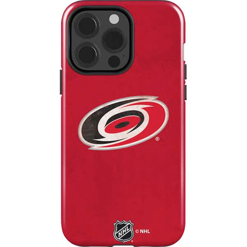 NHL Carolina Hurricanes Distressed iPhone 15 Pro Impact Case