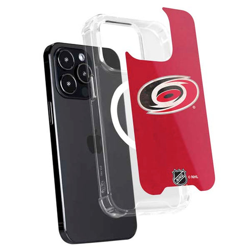 NHL Carolina Hurricanes Distressed iPhone 15 Pro Max MagSafe Case