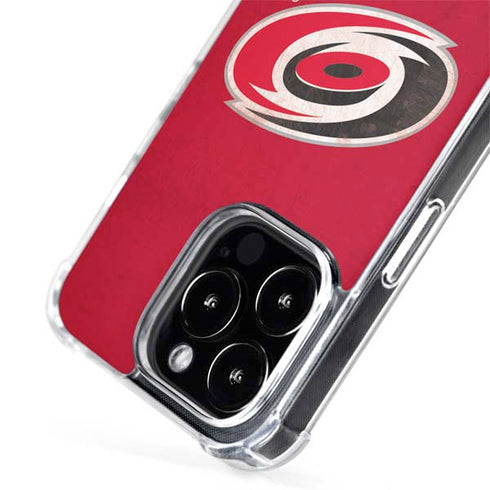 NHL Carolina Hurricanes Distressed iPhone 15 Pro Max MagSafe Case