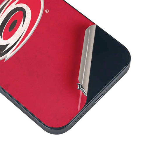 NHL Carolina Hurricanes Distressed iPhone 14 Skin