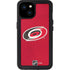 NHL Carolina Hurricanes Distressed iPhone 15 Plus Waterproof Case