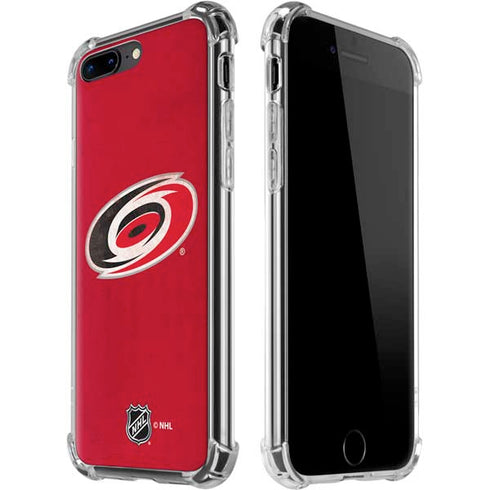 NHL Carolina Hurricanes Distressed iPhone 7/8 Plus Clear Case